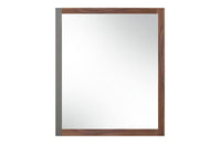 Nova Domus Palermo Italian Modern Faux Concrete & Walnut Mirror