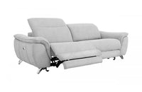 Divani Casa Paul Contemporary Grey Fabric Loveseat w/ Electric Recliners