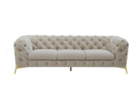 Divani Casa Sheila Transitional Beige Fabric Sofa