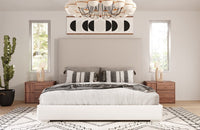 Nova Domus Sogno Italian Modern Beige Fabric High Headboard Bed