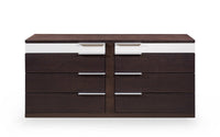 Modrest Torino Modern Brown Oak & Grey Dresser