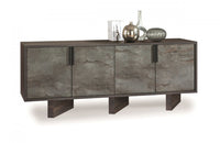 Nova Domus Amsterdam Modern Grey Volcano & Eucalyptus Oak Buffet