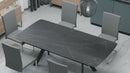 LAVIS BLACK CERAMIC DINING TABLE WITH 4 HAVEL CHAIRS