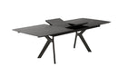LAVIS BLACK CERAMIC DINING TABLE WITH 4 HAVEL CHAIRS