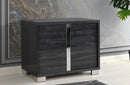 Maisie Modern Bedroom Set Gloss Grey