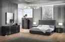 Freya Modern Bedroom Set Gloss Grey