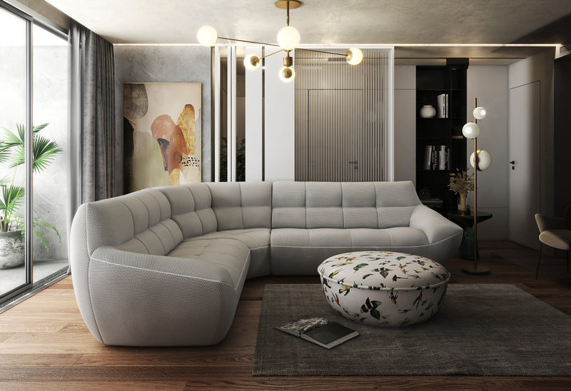 Albatros Grey Fabric Sectional Sofa
