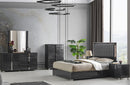 Maisie Modern Bedroom Set Gloss Grey
