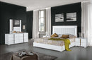 Freya Modern Storage Bedroom Set White High Gloss