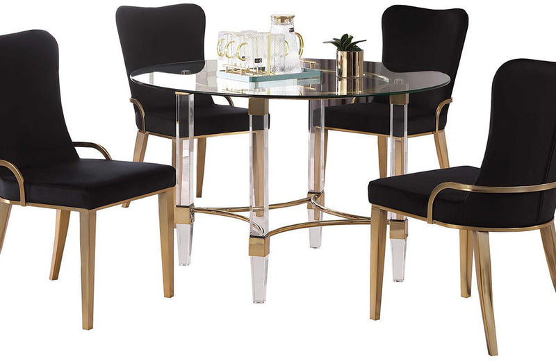 4038 Dining Table Base Gold