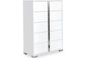Freya Modern Storage Bedroom Set White High Gloss