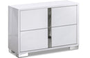 Freya Modern Storage Bedroom Set White High Gloss