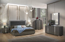 Freya Modern Bed Matte Grey