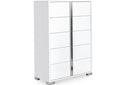 Freya Modern Chest White High Gloss