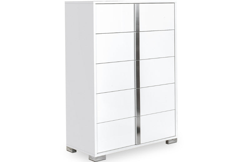Freya Modern Chest White High Gloss