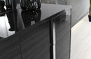 Maisie Modern Dresser and Mirror Gloss Grey