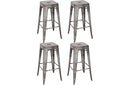 8015 Bar Stool Gun Metal