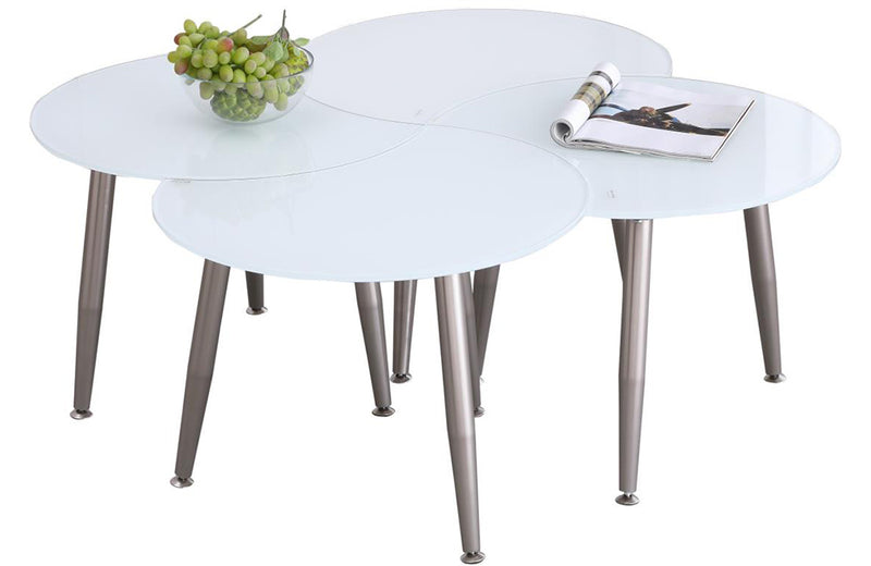 8072 Cocktail Table White
