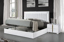 Freya Modern Storage Bed White High Gloss