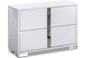Freya Modern Nightstand Gloss White High Gloss