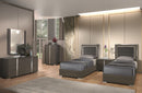 Freya Modern Bedroom Set Matte Grey
