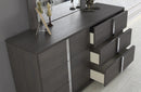 Maisie Modern Bedroom Set Matt Grey Oak
