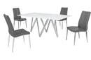 Abigail 5 pc Dining Set Grey