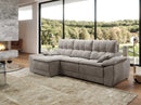 ANITA FABRIC SECTIONAL SOFA WITH POWER RECLINERS