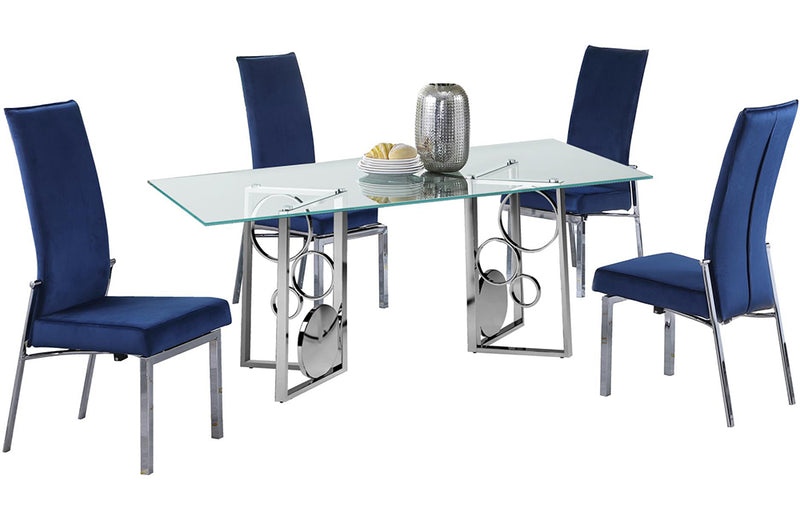 Bruna Anabel 5 pc Dining Set Blue