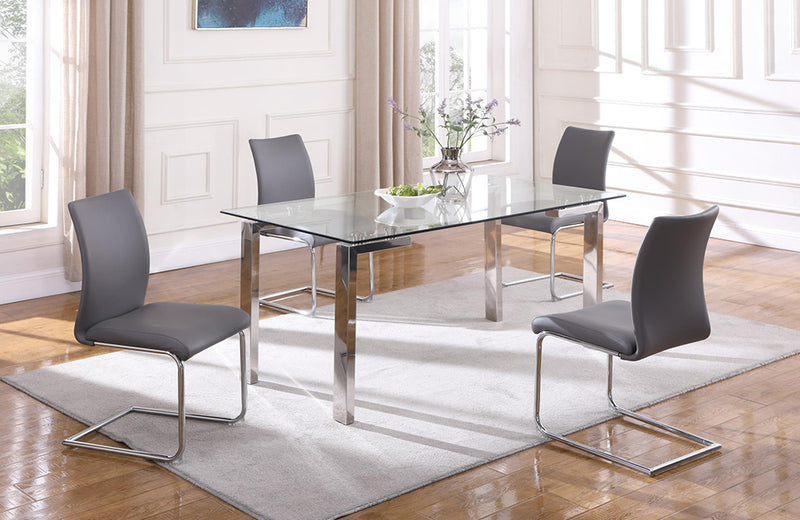 Cristina Jane 5 pc Dining Set Gray