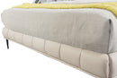 Claire Blush Upholstered Leather Platform Bed