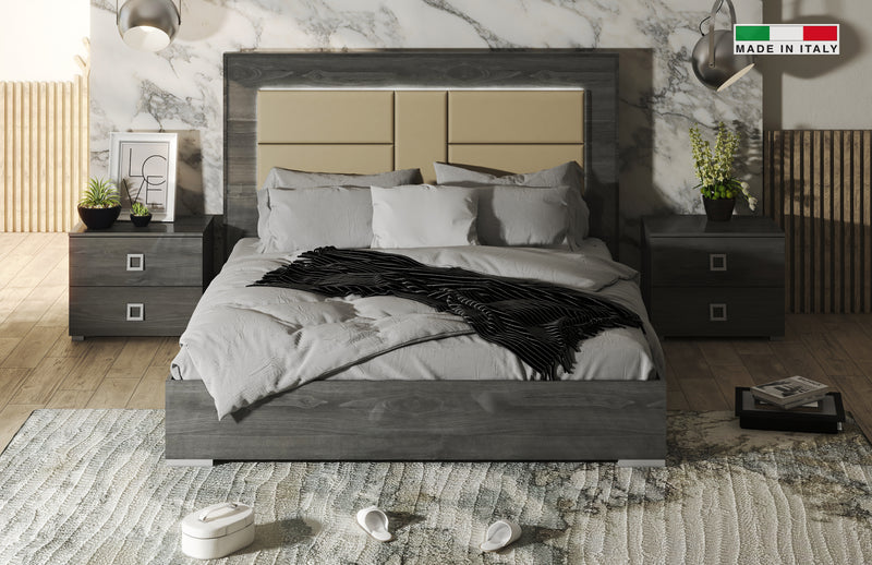 Dafne Grey Modern Bed