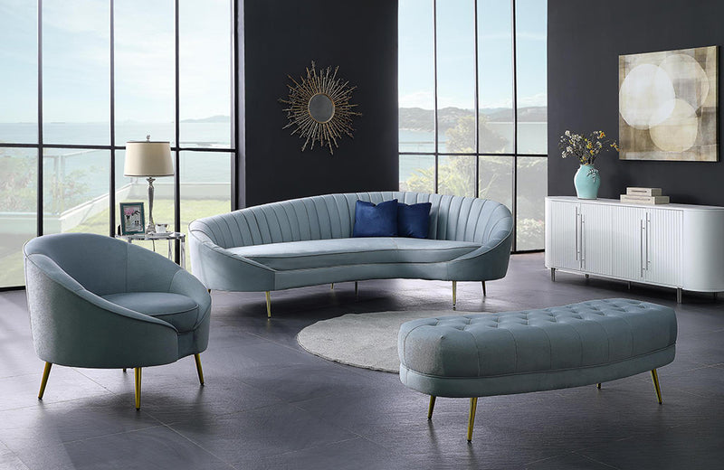 Dallas Modern Fabric Sofa Teal