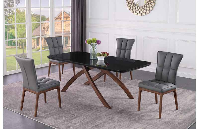 Emily Peggy 5 pc Dining Set Gray