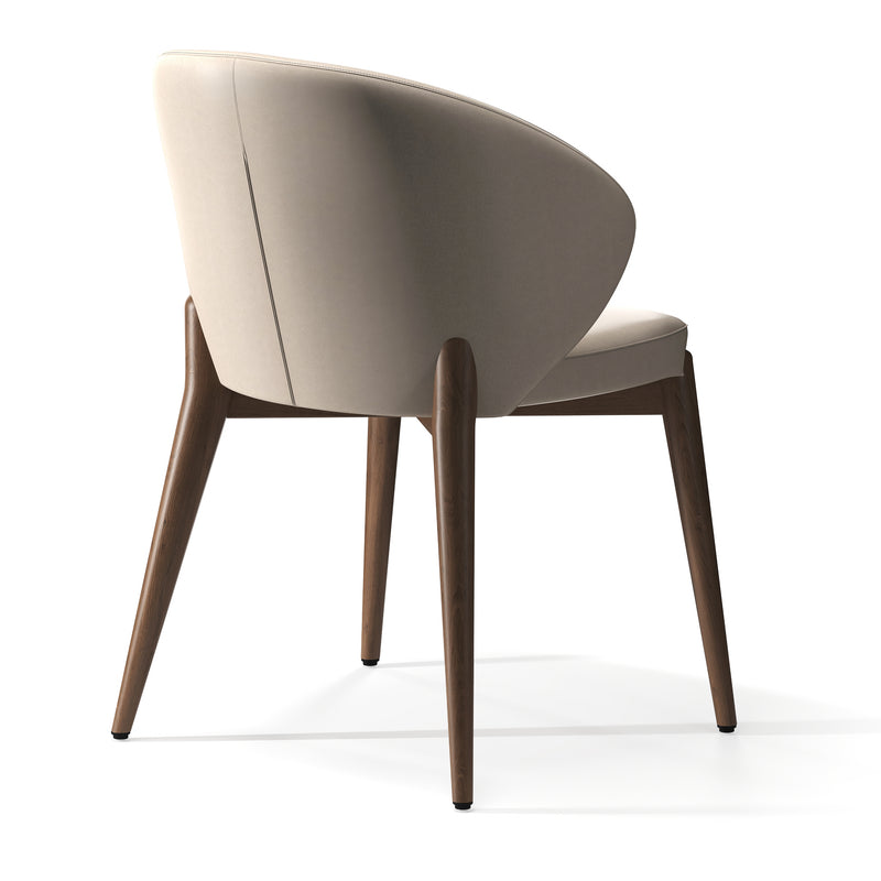 Elicia Beige Arm Dining Chair