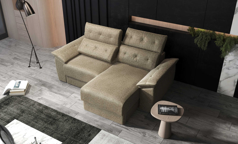 Francesca fabric sofa bed with storage