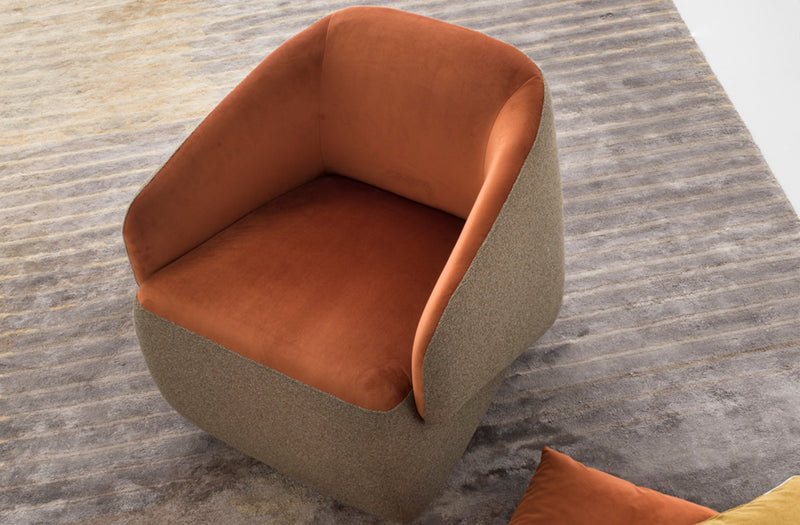 Gea accent swivel chair by Nordholtz