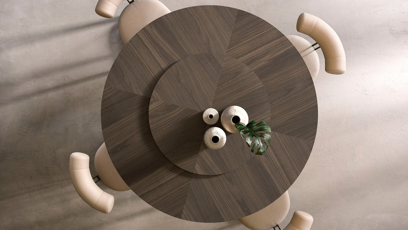 Gea Round Luxury Dining Table and chairs
