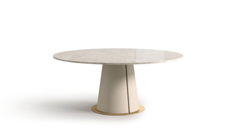 Gea Round Luxury Dining Table and chairs