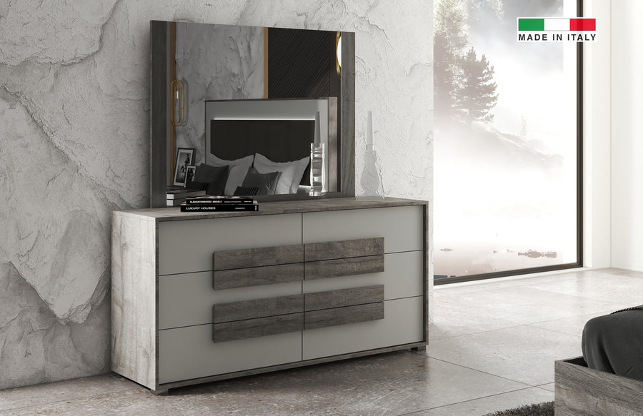 Grace Modern Dresser and Mirror | Paramus Mega Furniture Grace Modern Dresser and Mirror | Paramus Mega Furniture