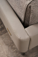 Grace Grey Leather Bedroom in FSB010 Smoke