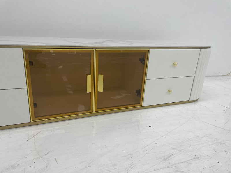 Kayla TV Stand with porcelain top