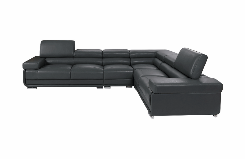 2119 Dark Grey Sectional Sofa