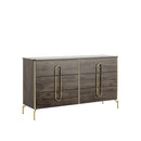 Lola Bedroom with Padded HB in Canyon Oak High Gloss Finish