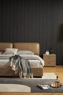 Mason Buttermilk Upholstered Leather Bedroom