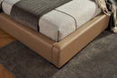 Mason Buttermilk Upholstered Leather Bedroom