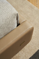 Mason Buttermilk Upholstered Leather Bedroom