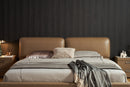Mason Buttermilk Upholstered Leather Bedroom