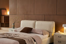 Mason Ivory Upholstered Leather Bedroom