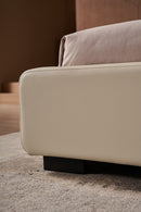 Mason Ivory Upholstered Leather Bedroom